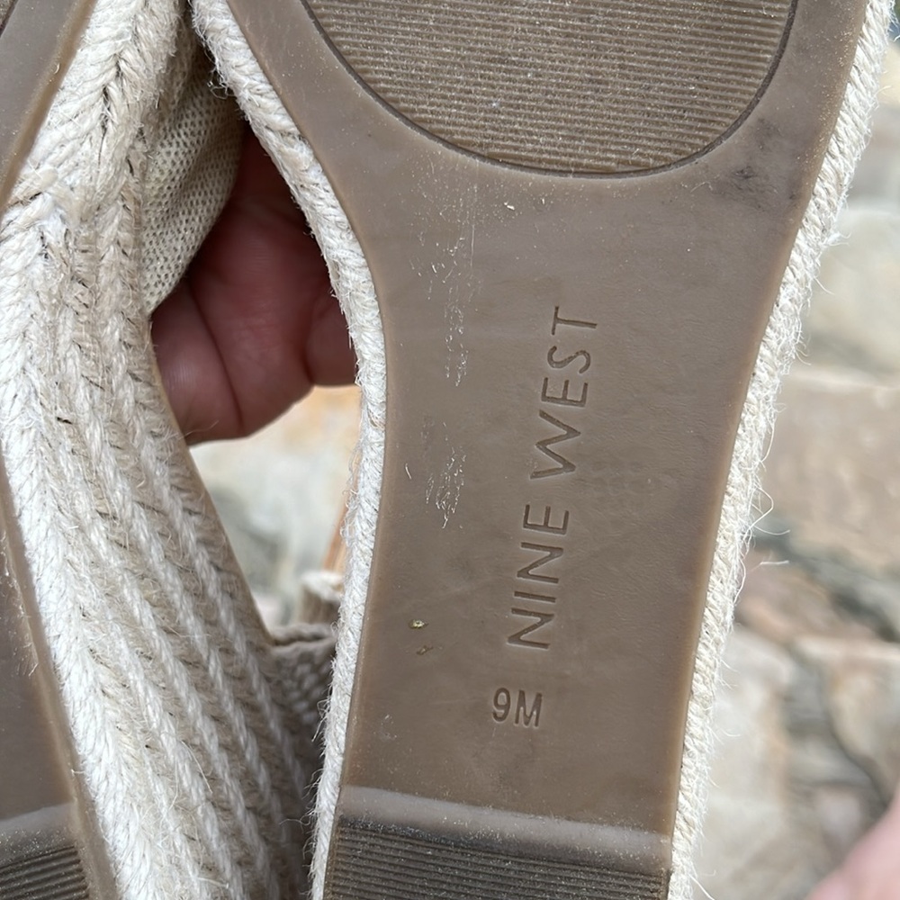 Nine West Wedge Sandals. #10 - Picture 12 of 15
